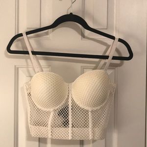 NWT Bebe Mesh Bustier